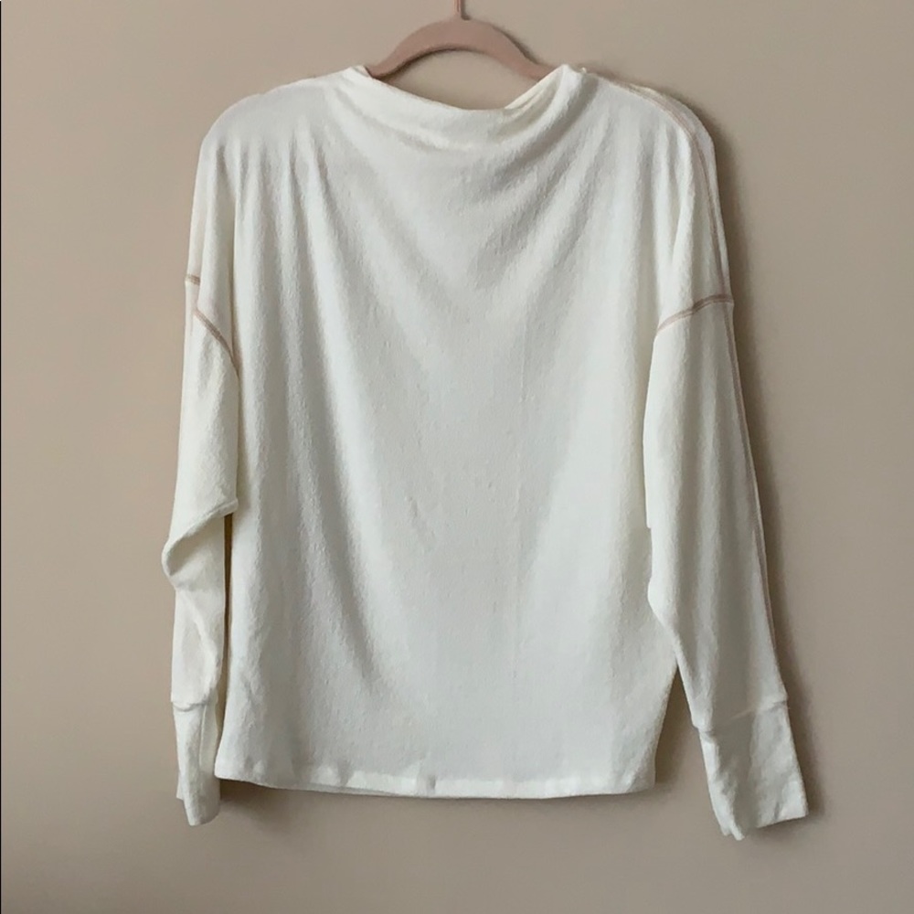 Lazy Sundays white dolman pullover, size small